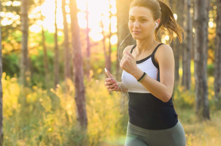 Woman enjoying a brisk morning walk for healthy weight loss